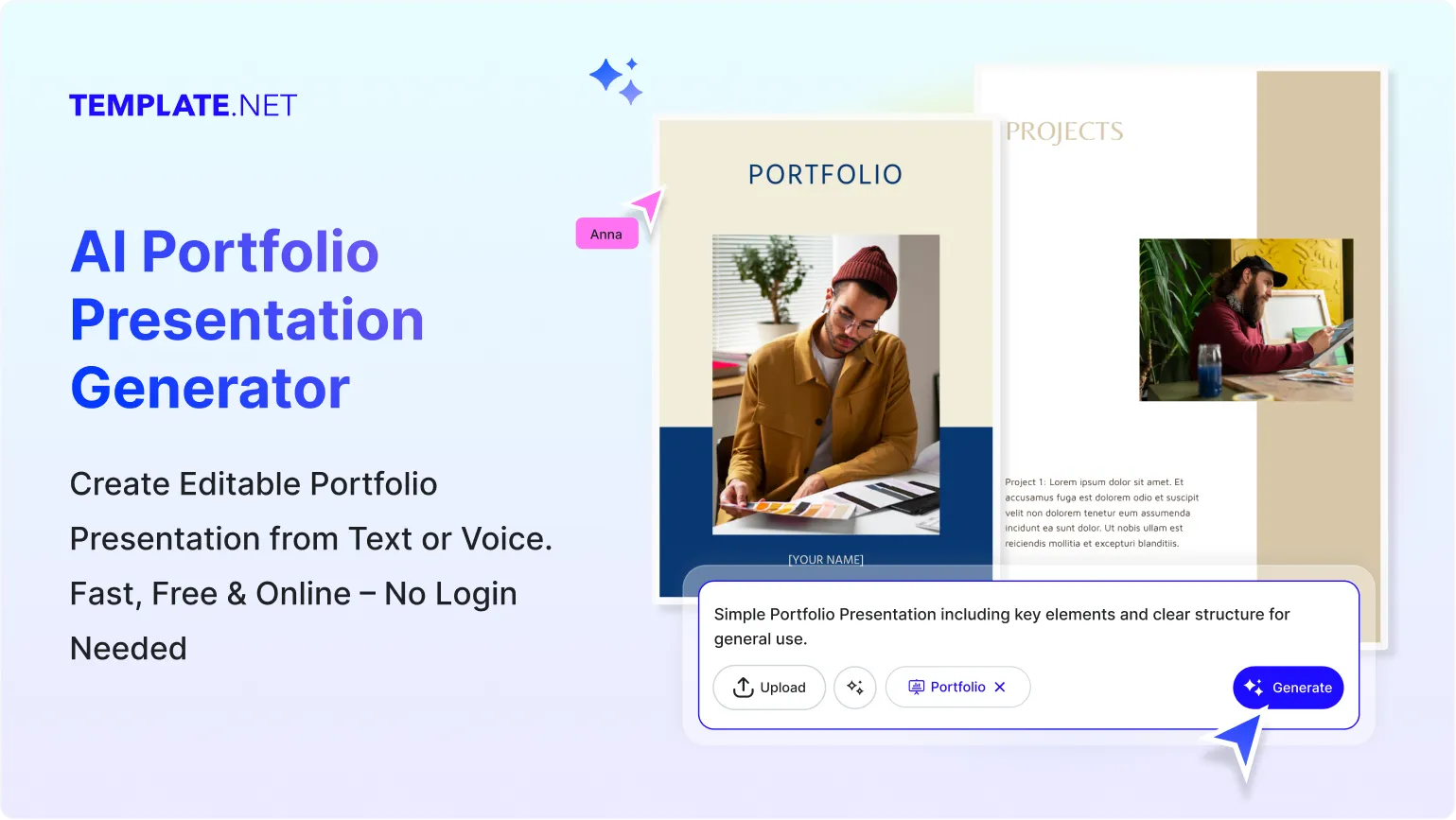 Free AI Portfolio Presentation Generator, AI Portfolio Presentation Maker Online [ No Signup ]