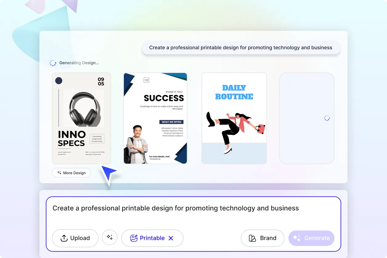 Free AI Printable Generator, Create Custom Printable Templates Online