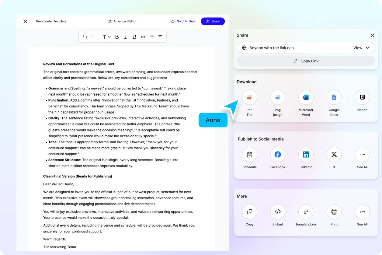 Free AI Proofreader, AI Proofreading Tool Online [ No Signup ]