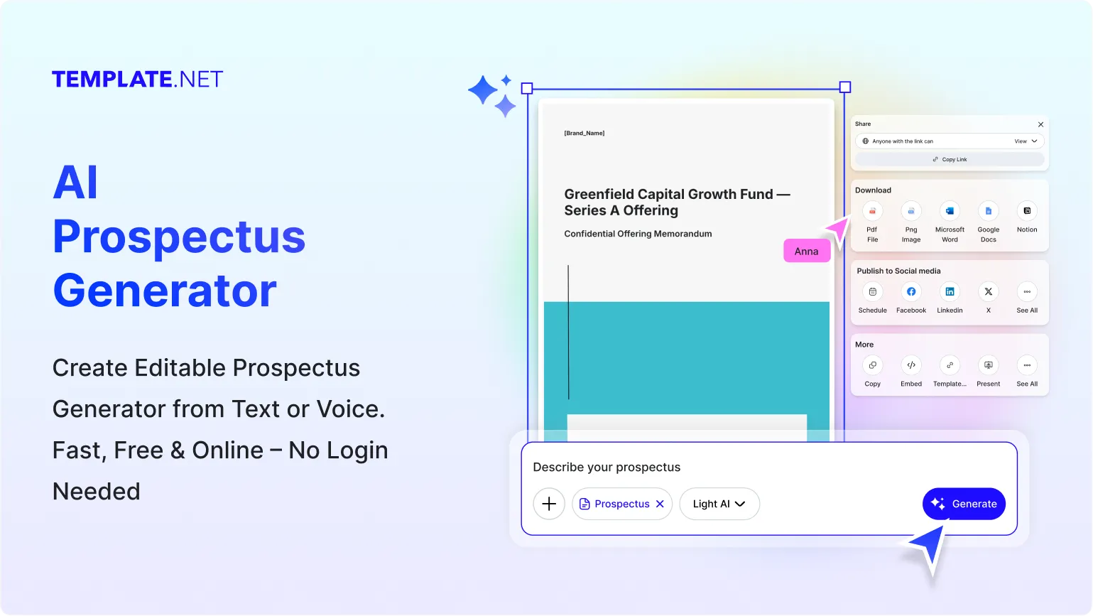 Free AI Prospectus Generator, Professional Prospectus Documents Maker