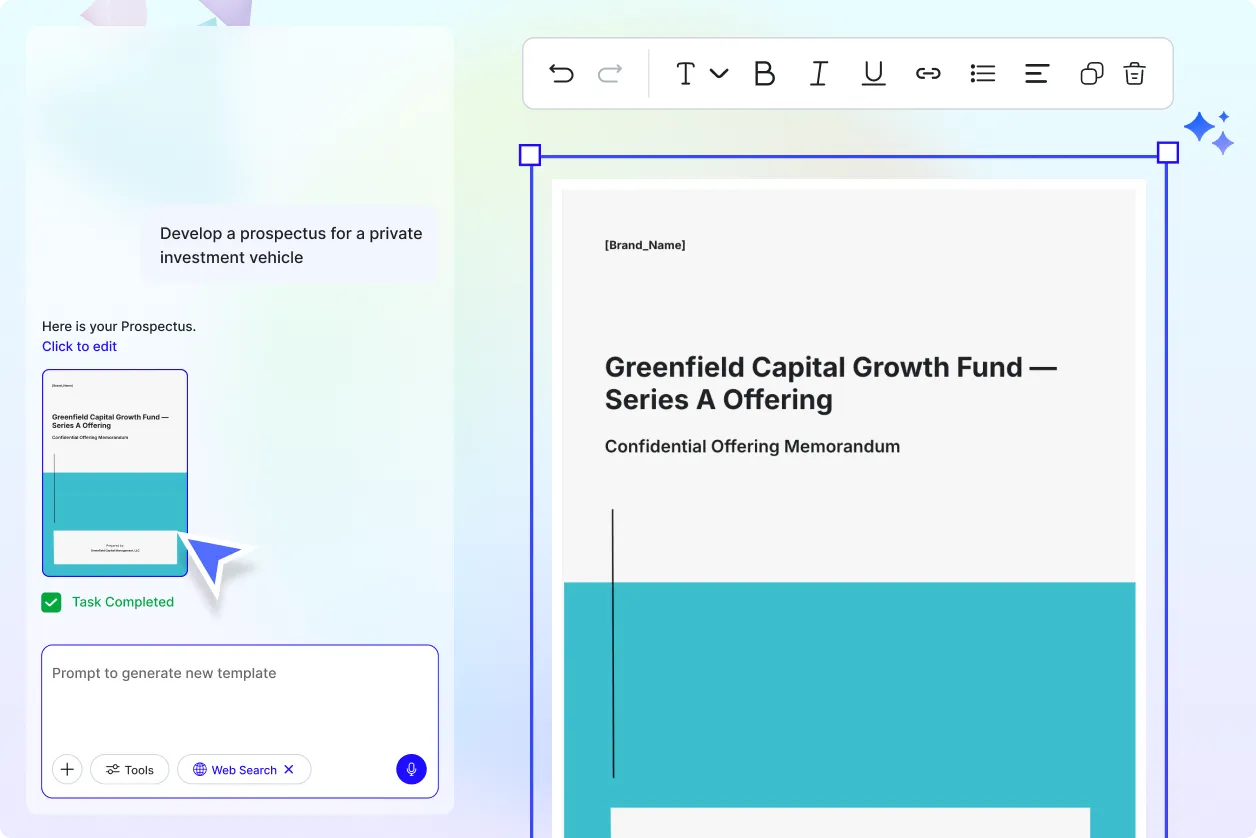 Free AI Prospectus Generator, Professional Prospectus Documents Maker