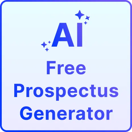 Free AI Prospectus Generator, Professional Prospectus Documents Maker