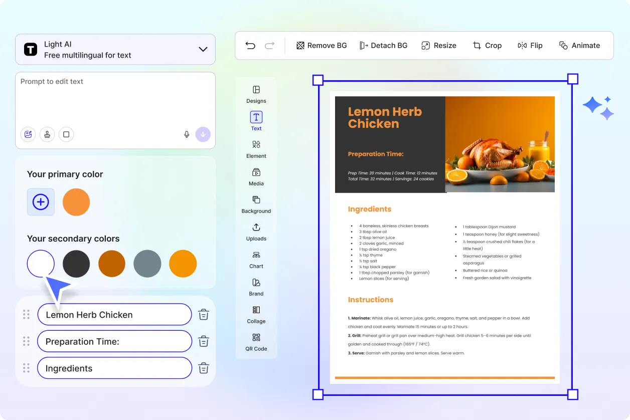 Free AI Recipe Generator Online, AI Recipe Maker [ No Signup ]