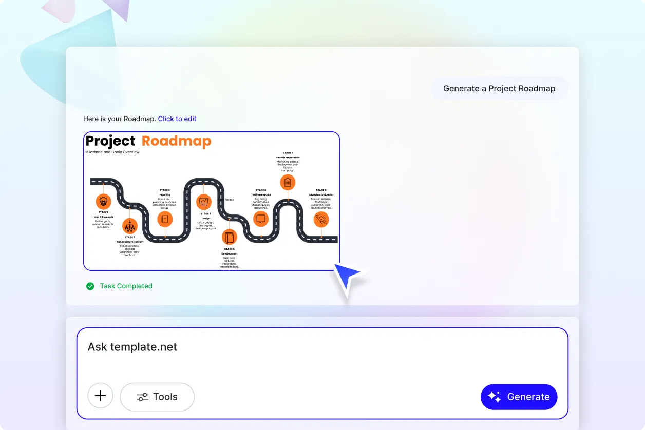 Free AI Roadmap Generator, Visual Roadmap Maker Online [ No Signup ]