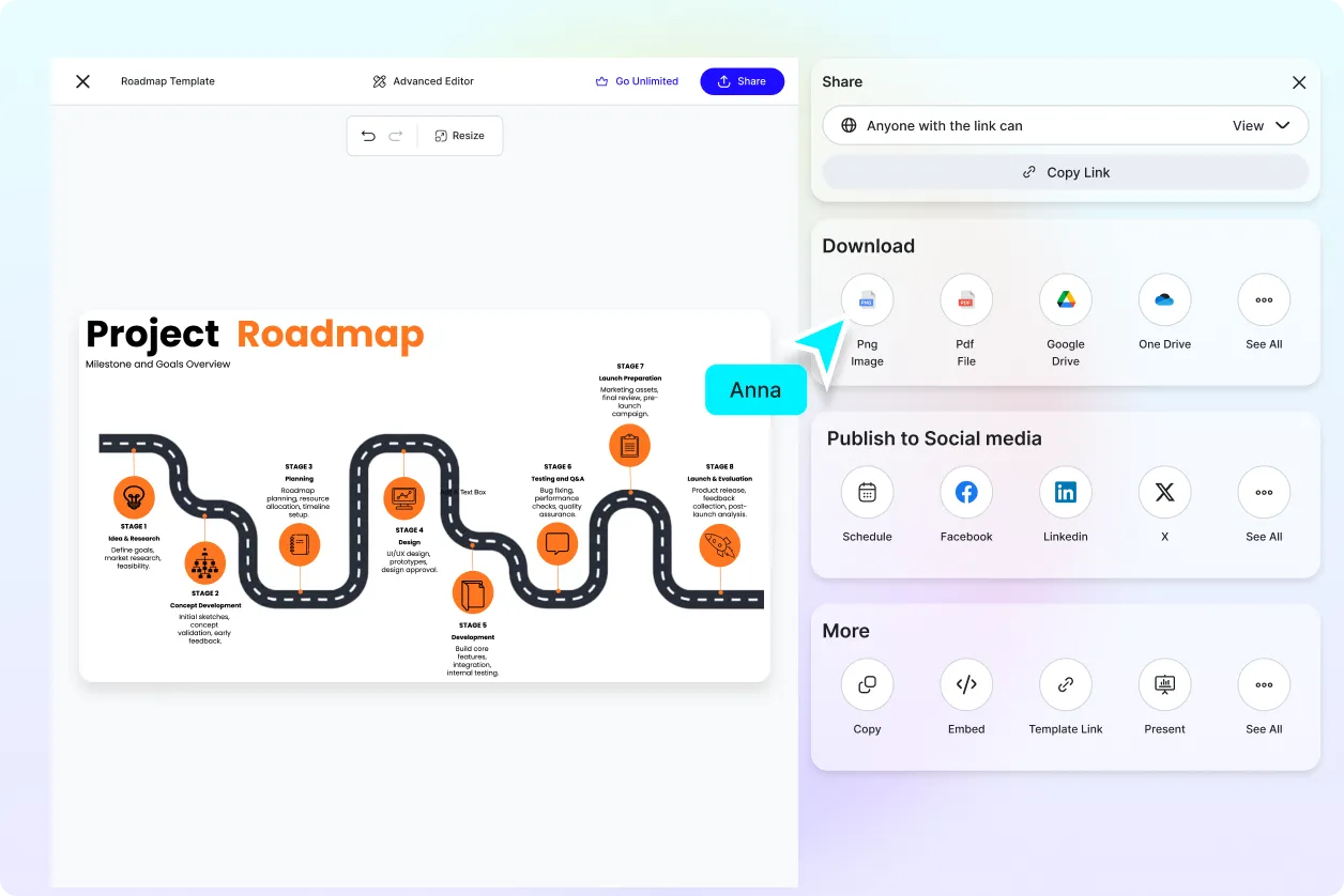 Free AI Roadmap Generator, Visual Roadmap Maker Online [ No Signup ]