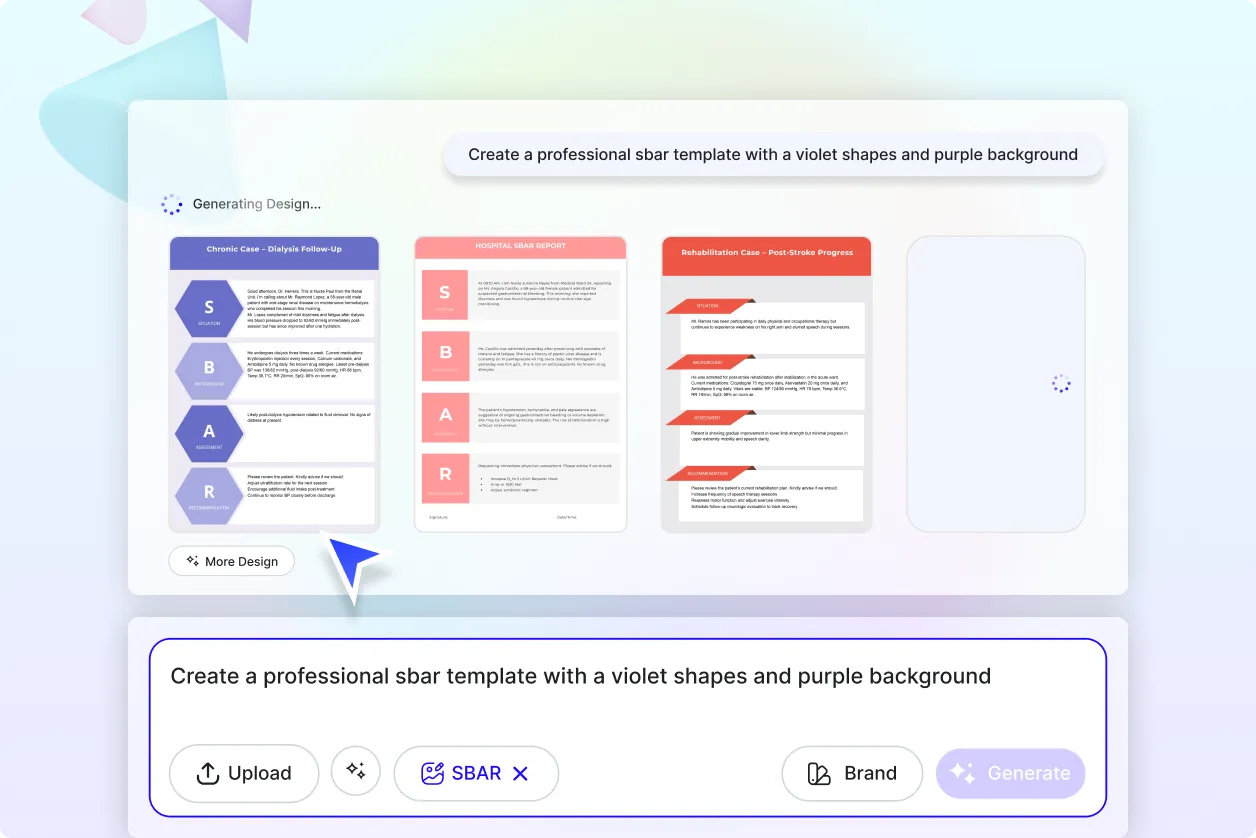 Free AI SBAR Generator, Online SBAR Communication Tool