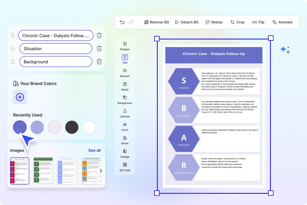 Free AI SBAR Generator, Online SBAR Communication Tool