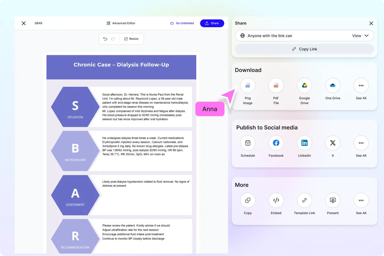 Free AI SBAR Generator, Online SBAR Communication Tool