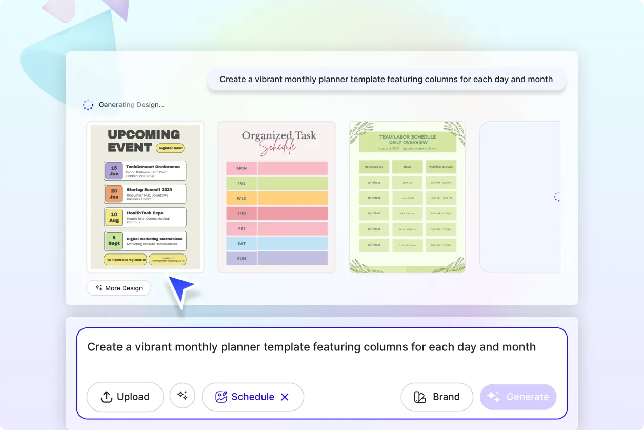 Free AI Schedule Generator, Create Smart Work & Event Schedules Online Free AI Schedule Generator, Create Smart Work & Event Schedules Online