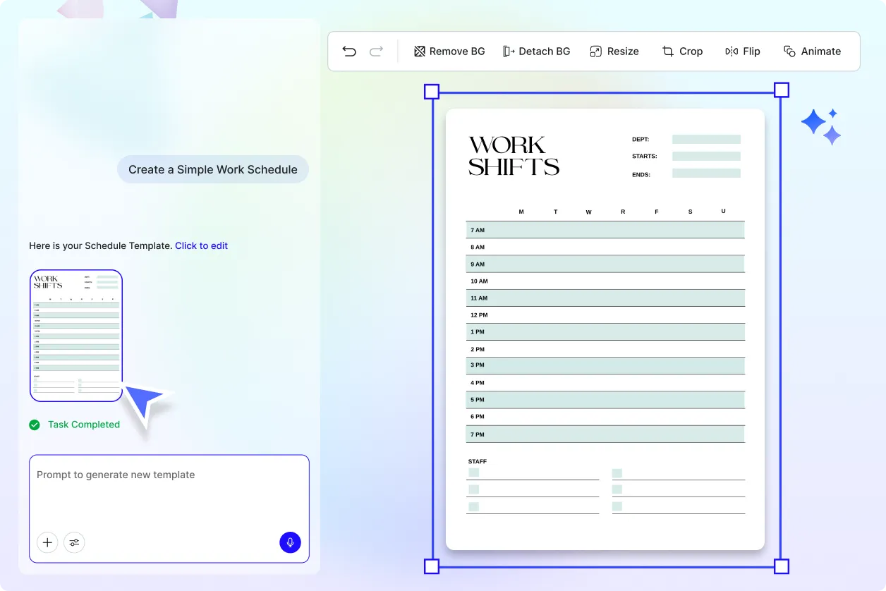 Free AI Schedule Generator Create Schedule Images Online [ No Signup ]