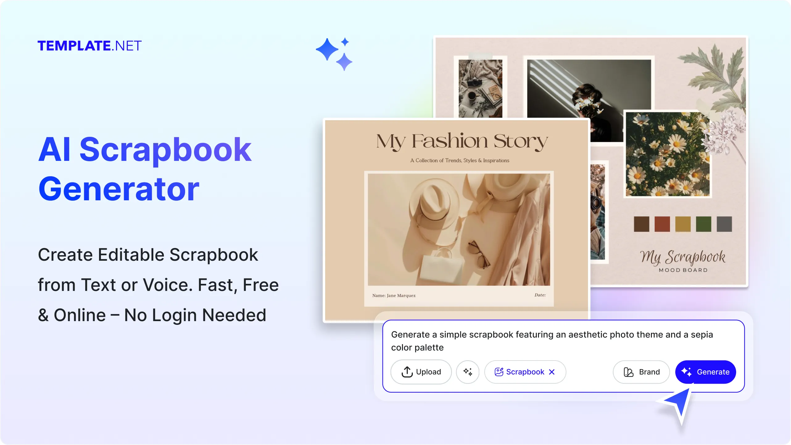 Free AI Scrapbook Generator, Free AI Scrapbook Maker Online