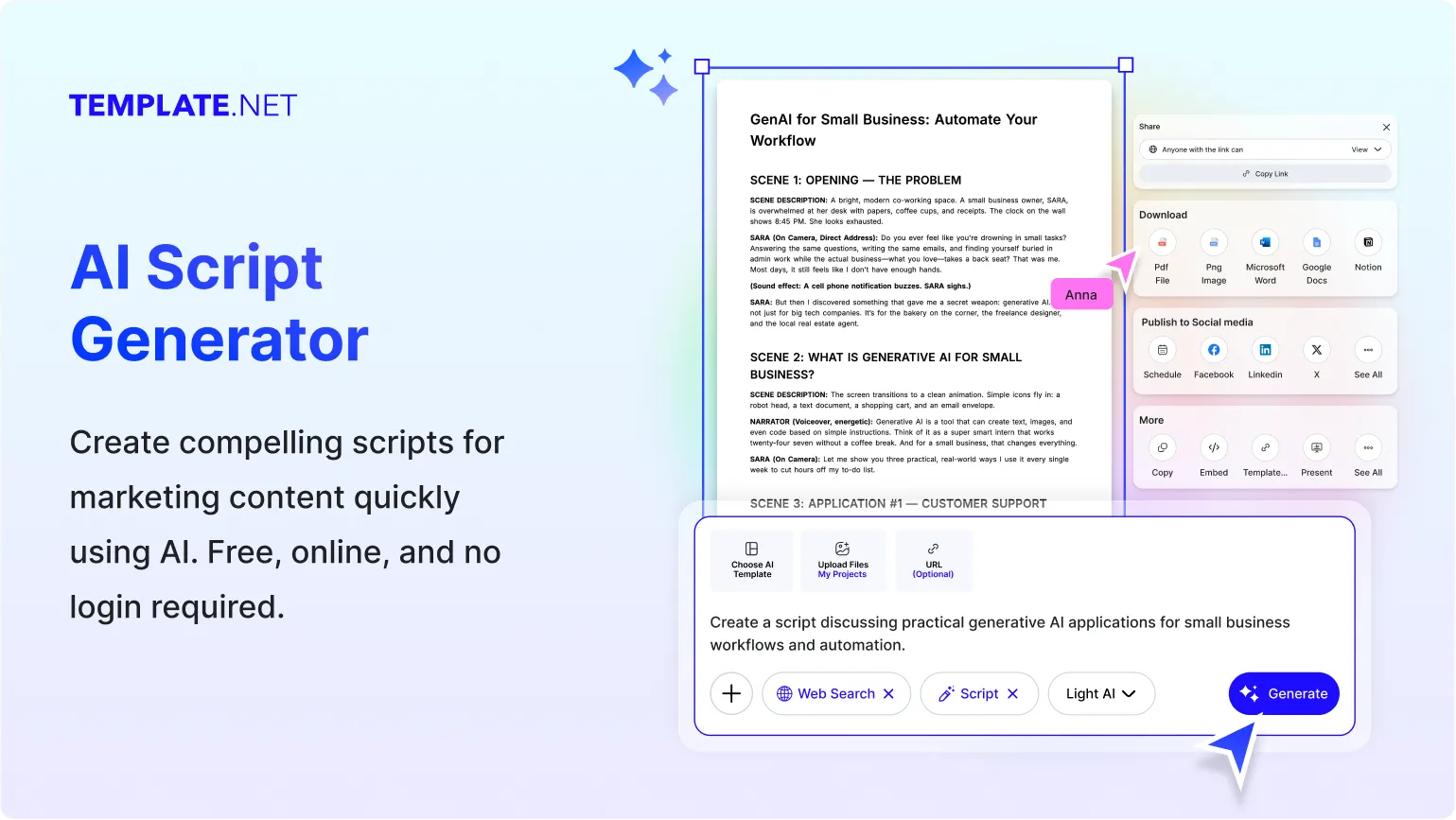 Free AI Script Generator, Free Script Writing Tool Online