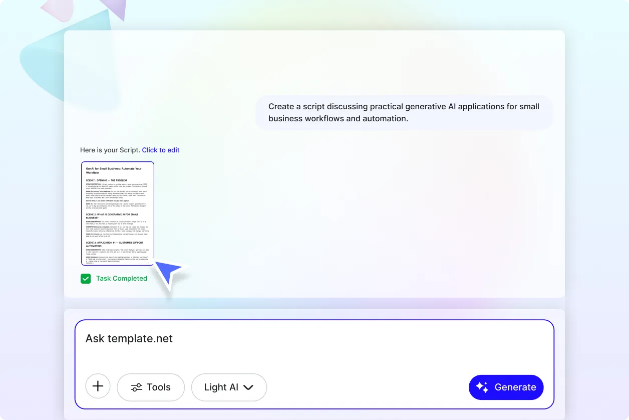 Free AI Script Generator, Free Script Writing Tool Online
