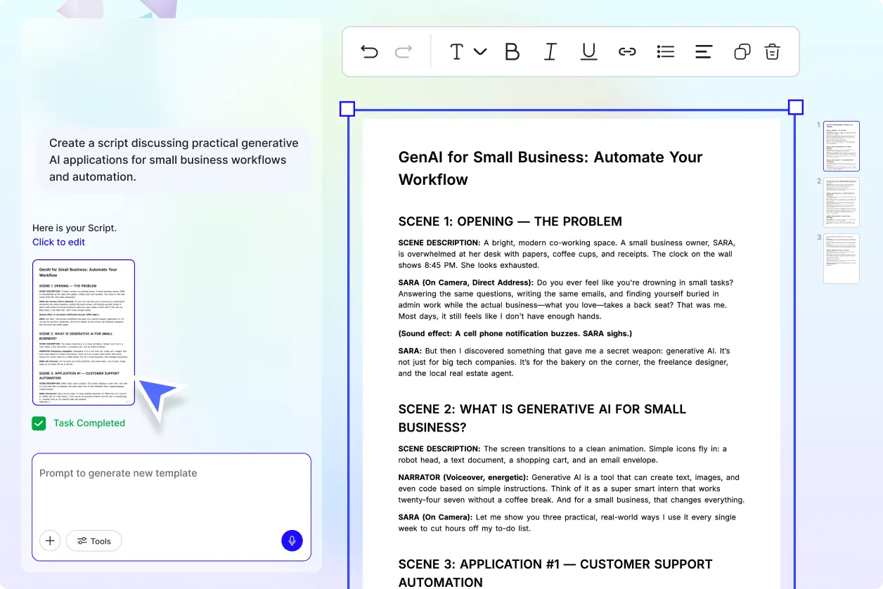 Free AI Script Generator, Free Script Writing Tool Online