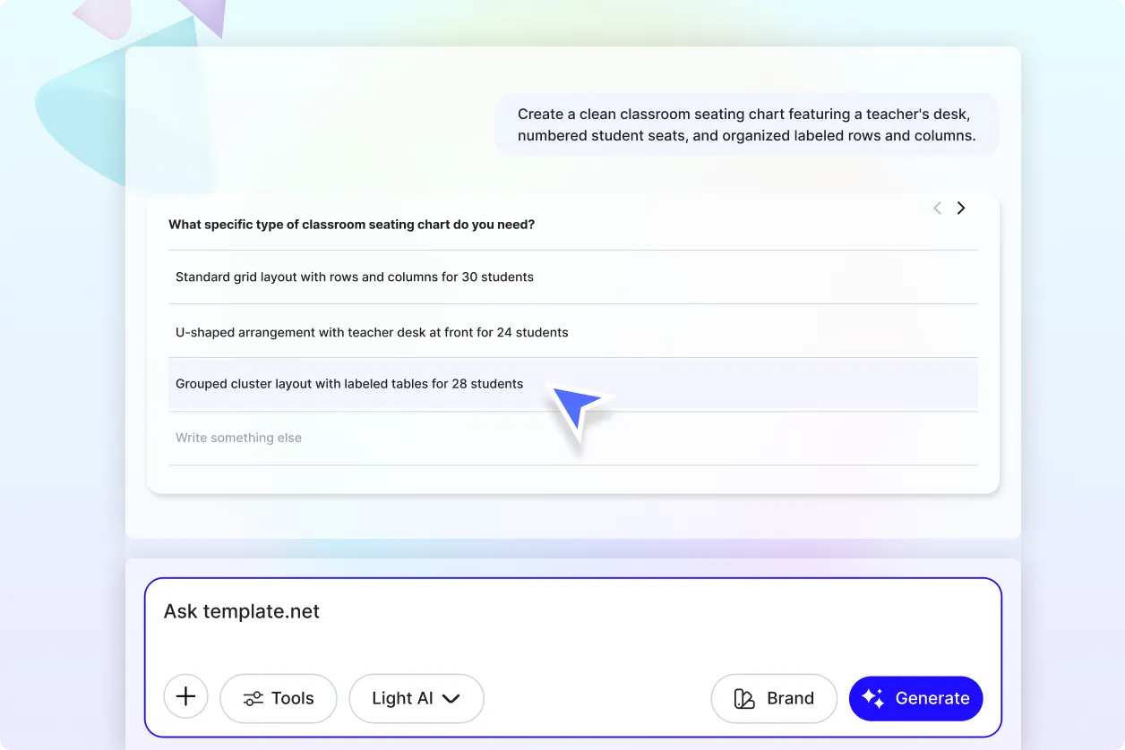Free AI Seating Chart Generator, AI Seating Arrangement Maker Online