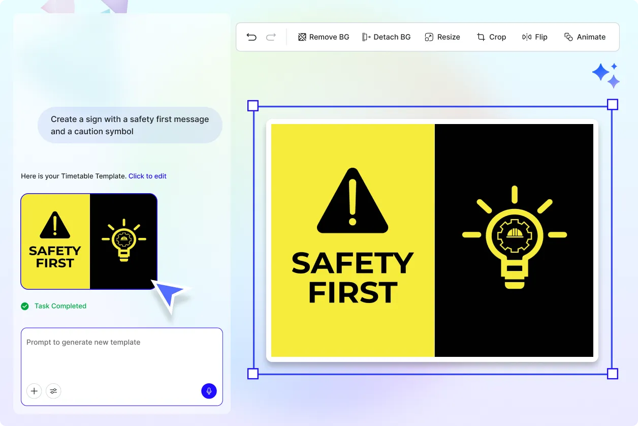 Free AI Sign Generator, Create Safety Signs & Posters Online [ No Signup ]