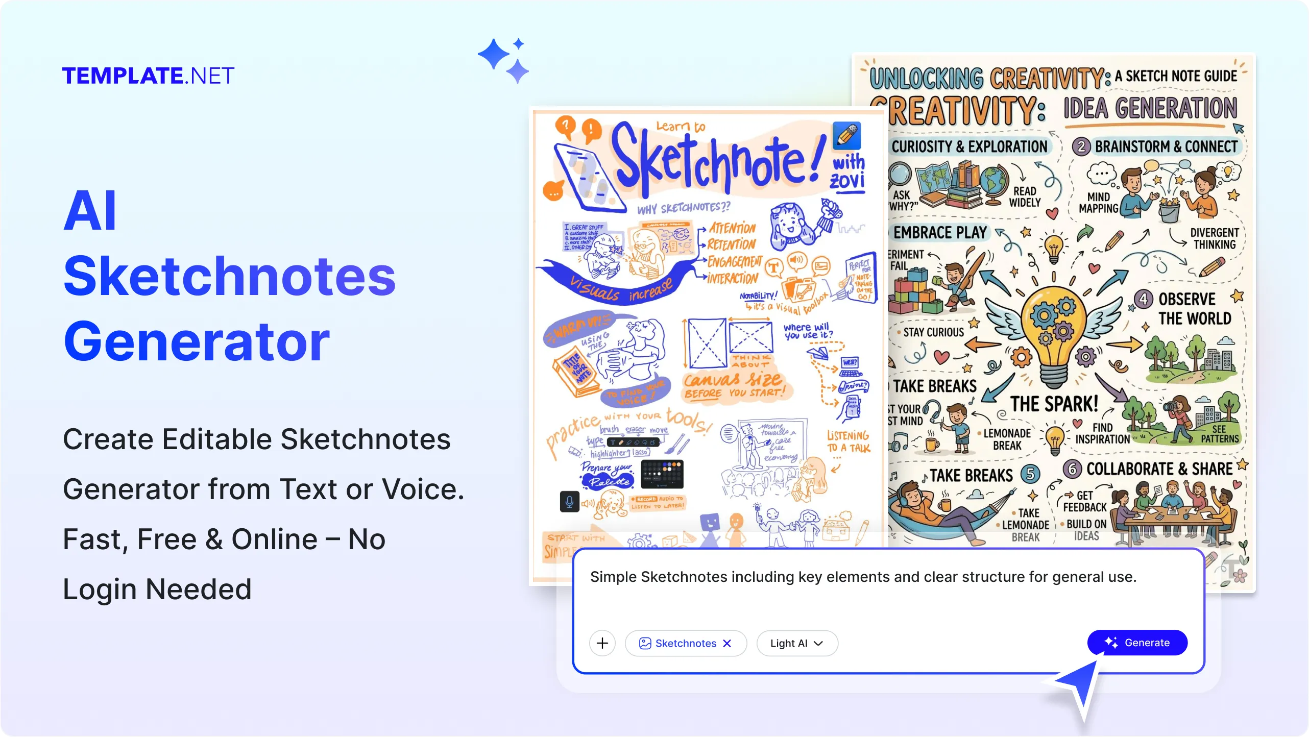 Free AI Sketchnotes Generator, Create Visual Notes Online