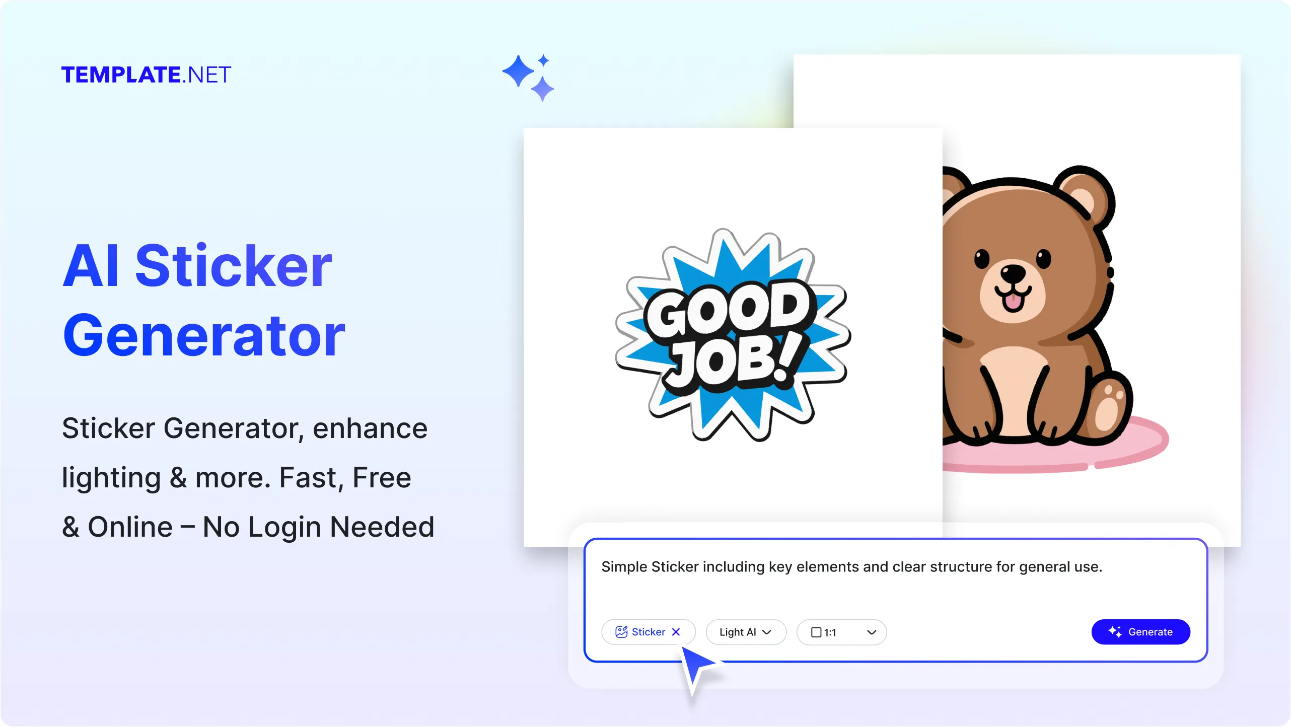 Free AI Sticker Generator, Create Sticker Images Online [ No Signup ]