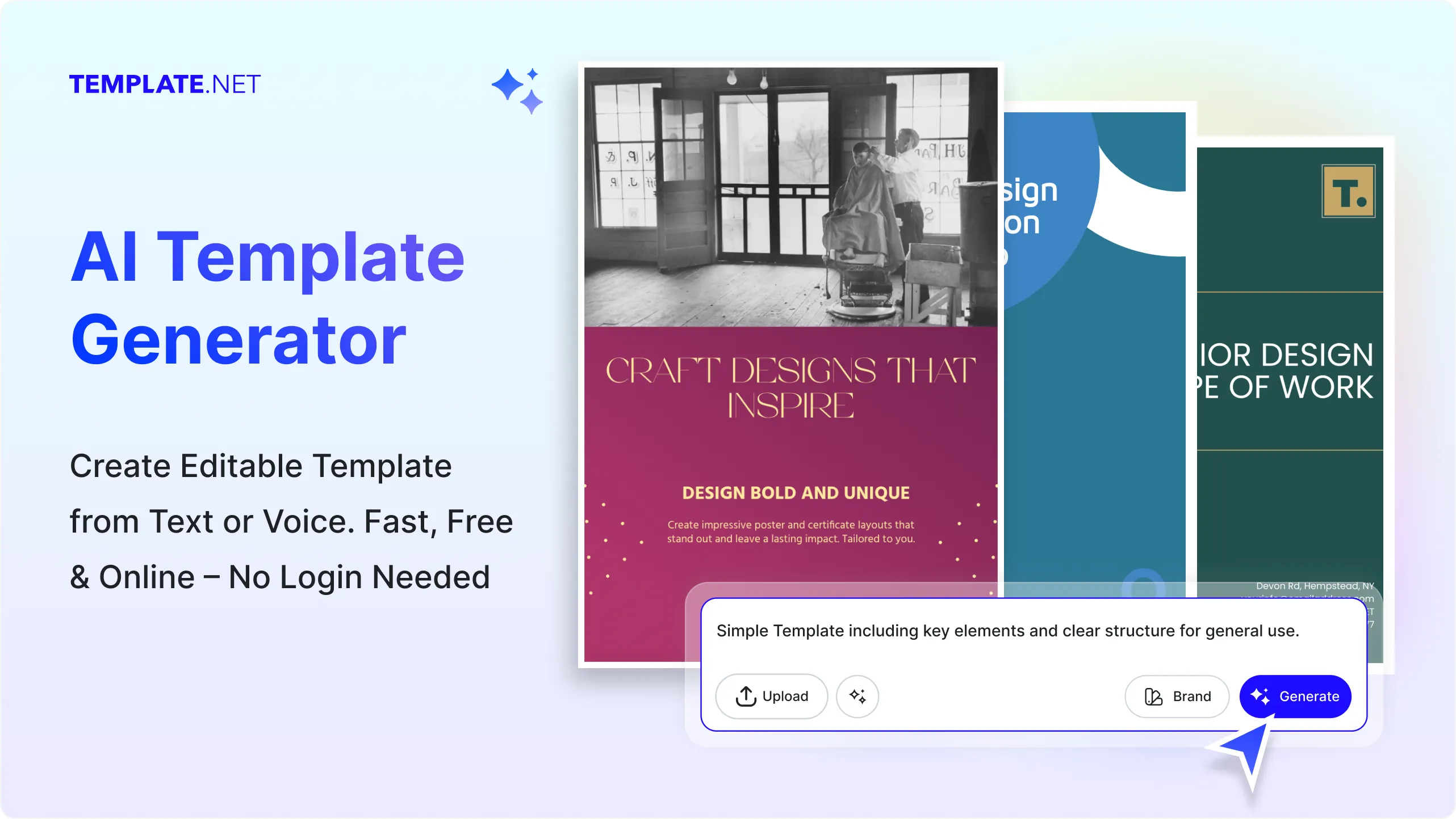 Free AI Template Generator, Free Template Creator Online