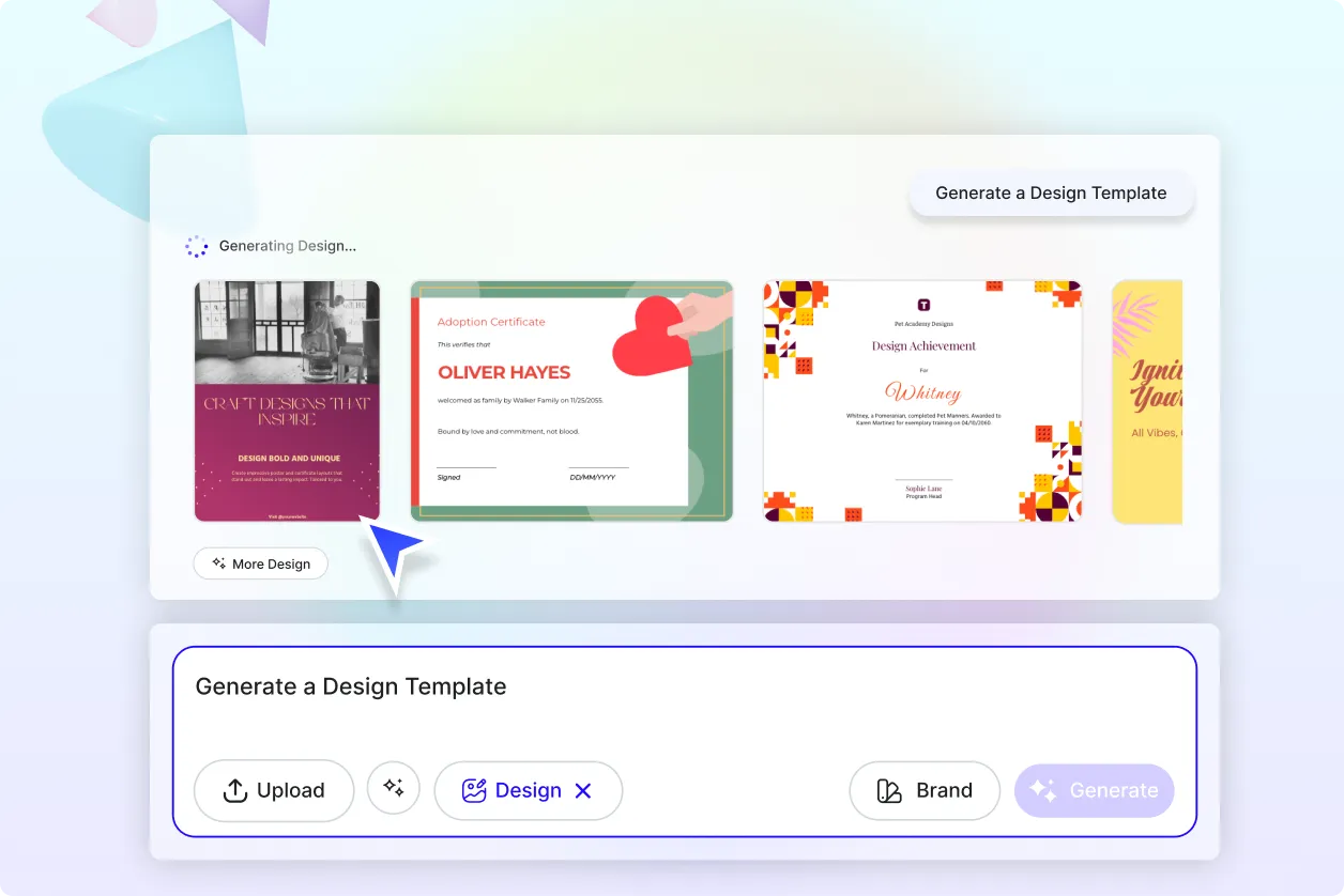 Free AI Template Generator, Free Template Creator Online