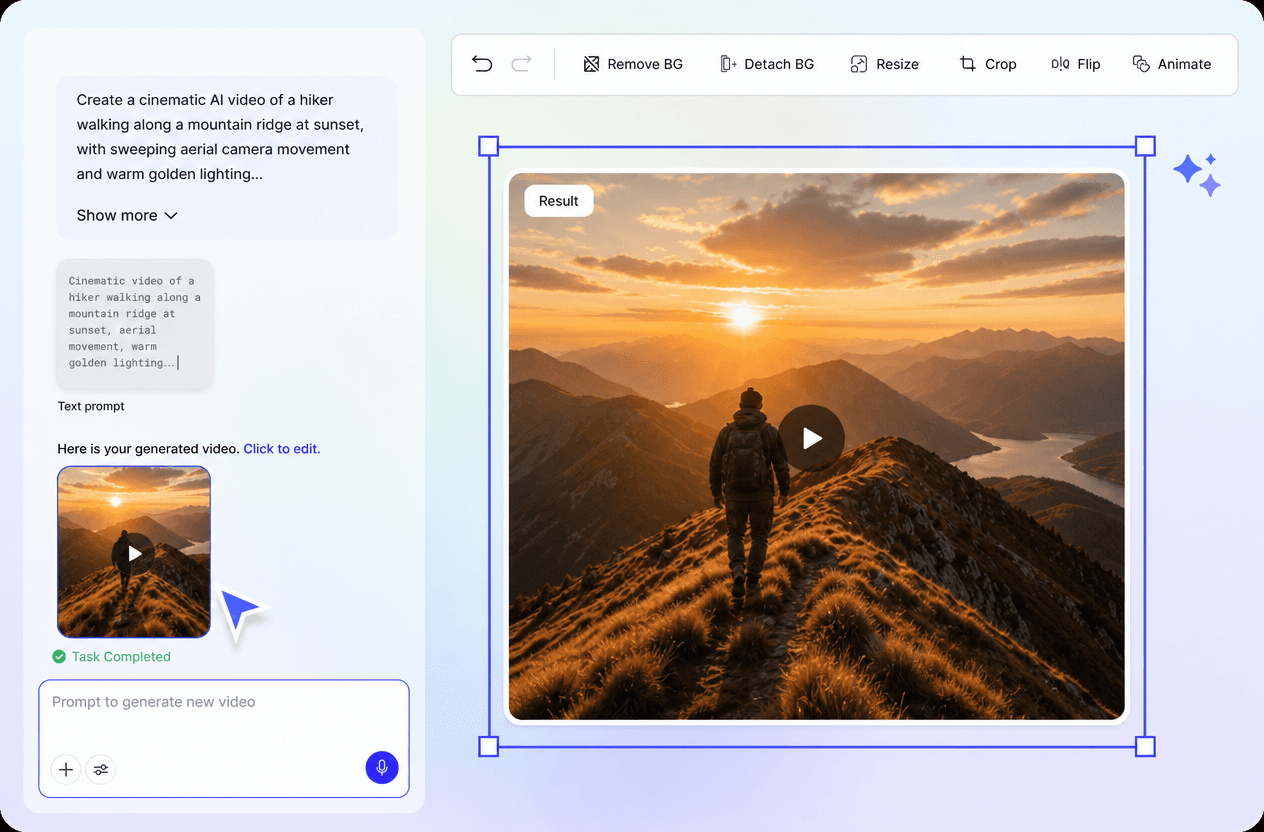 AI Text to Video Generator Online – Create AI Videos from Text Prompts