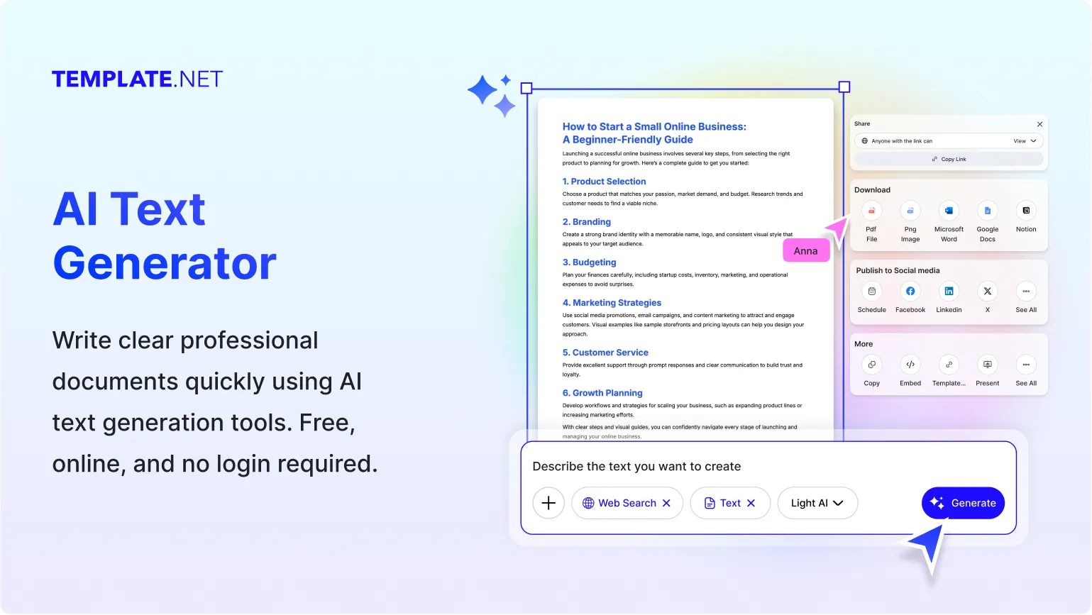 Free AI Text Generator, AI Text Maker Online [ No Signup ]
