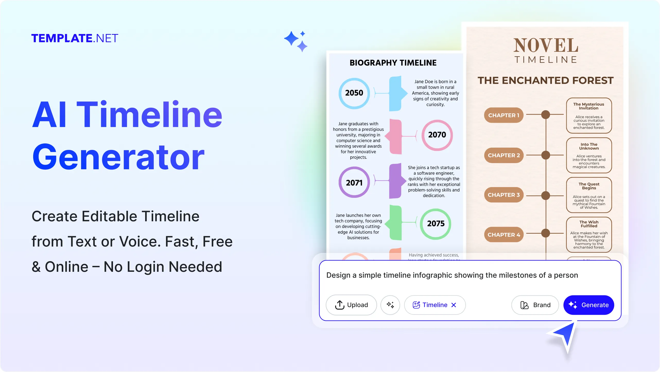 Free AI Timeline Generator, Free AI Timeline Maker Online