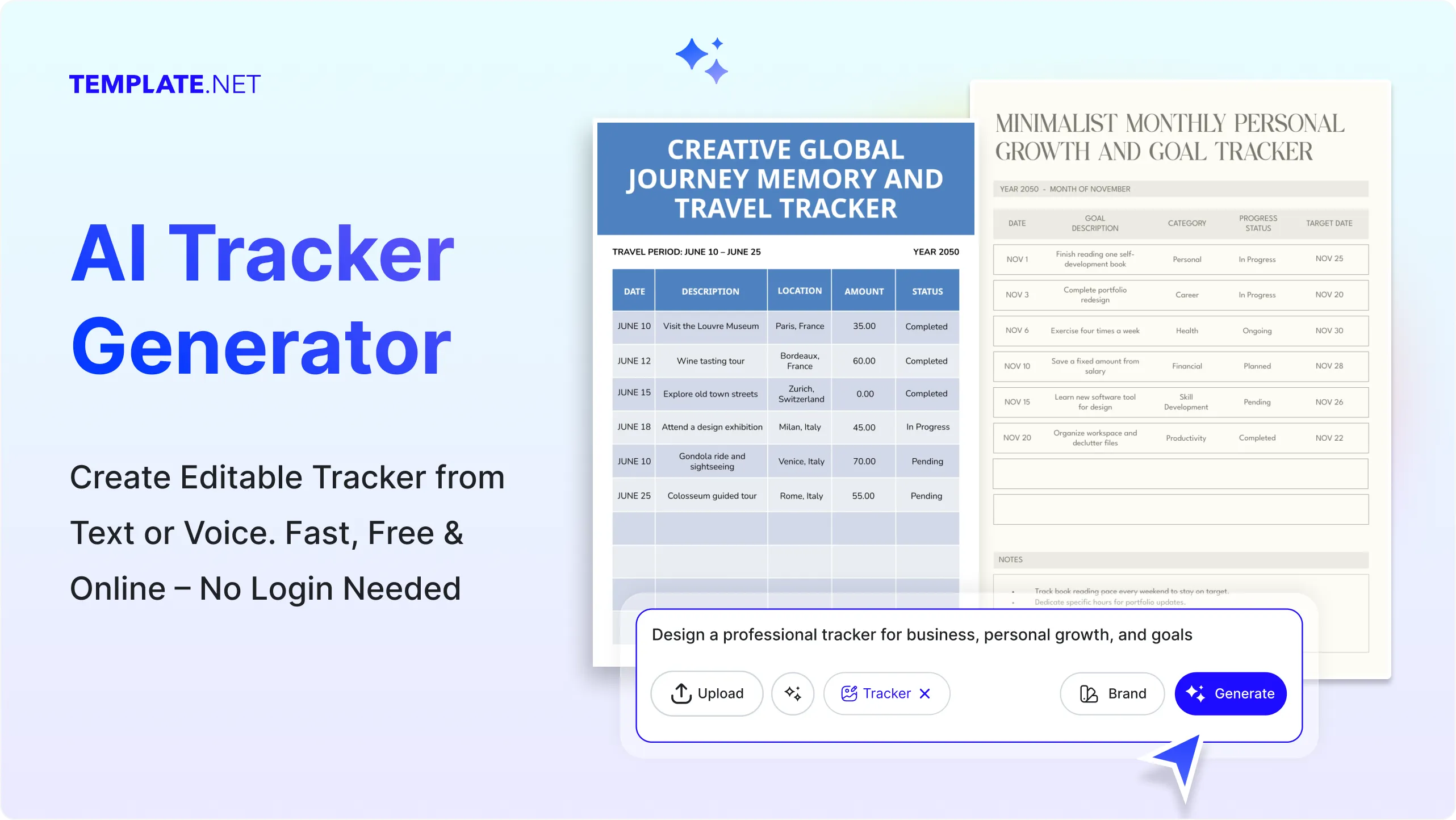 Free AI Tracker Generator, Free Tracker Maker Online
