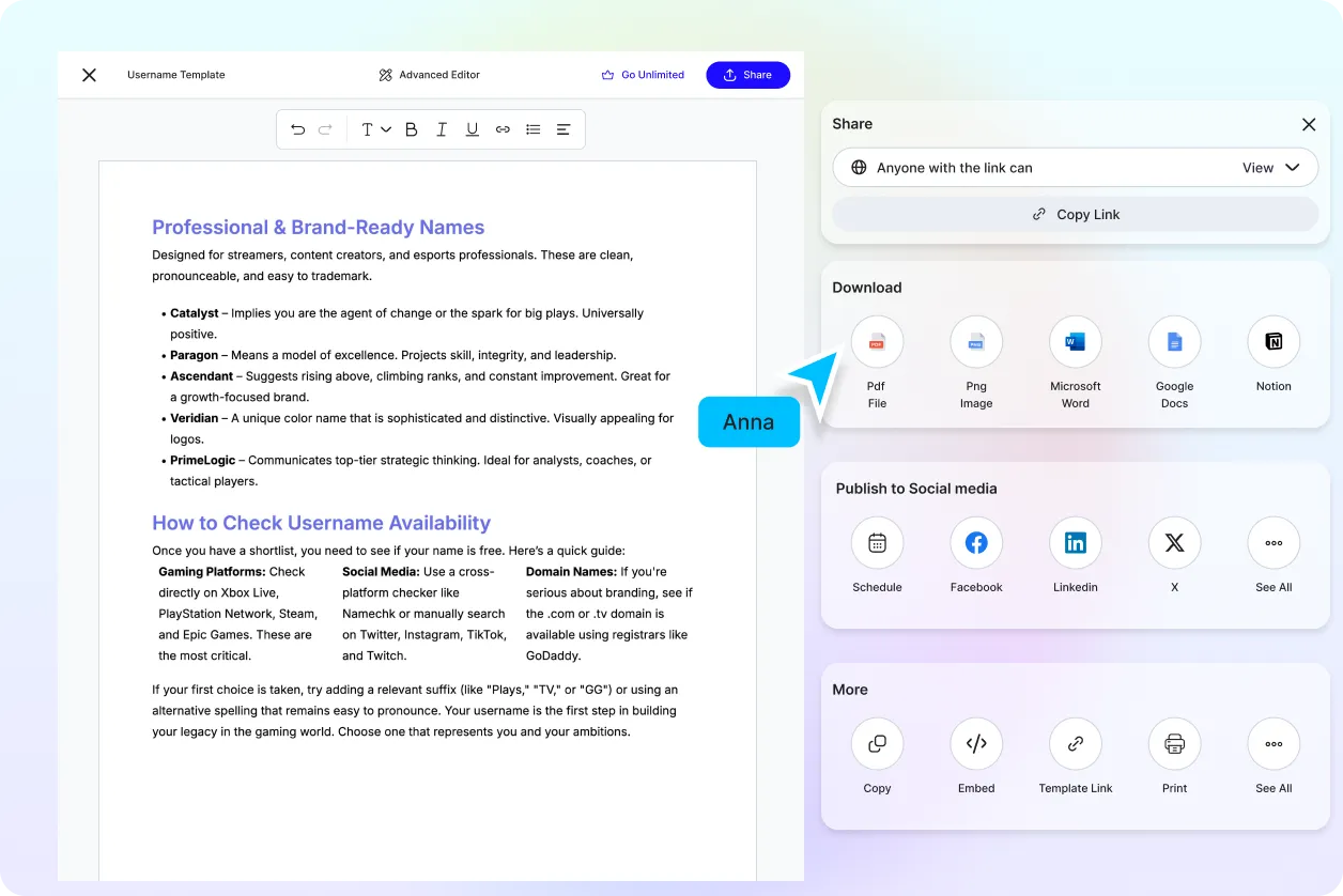 Free AI Username Generator, Create Username Tool [ No Signup ]