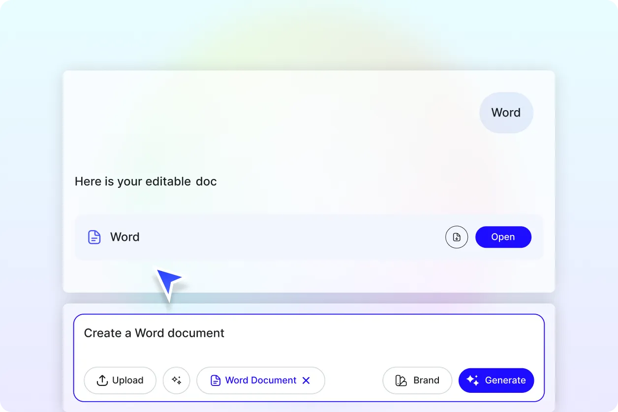 AI Word Document Generator, Online Word Document Maker