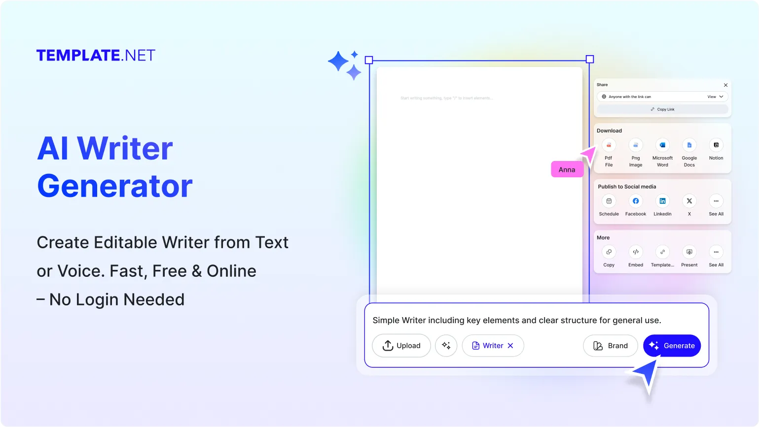 Free AI Writer, Online AI Writing Tool