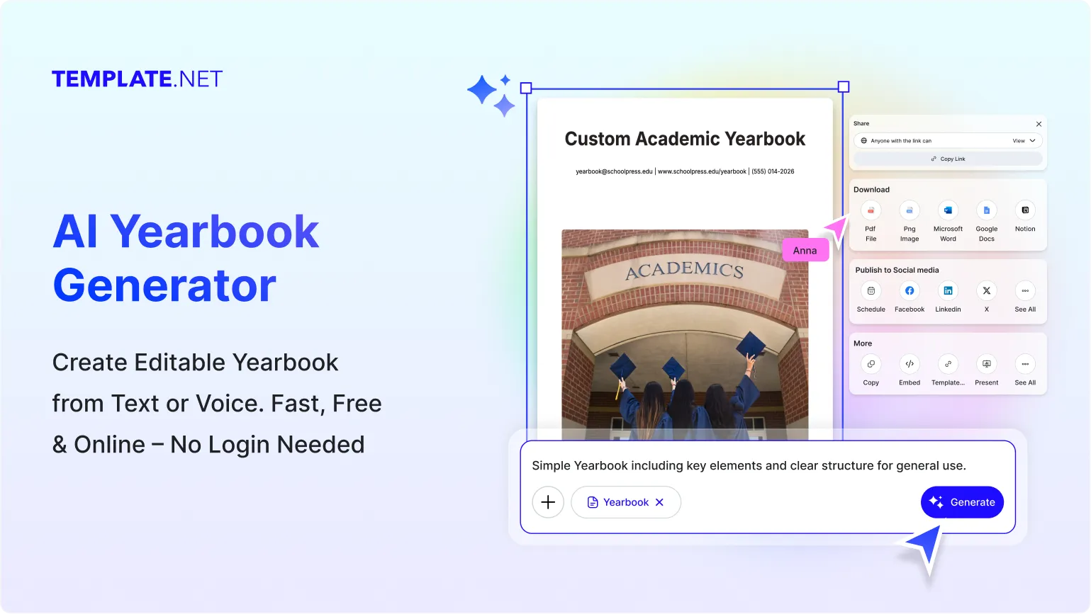 Free AI Yearbook Generator Online Free, Create Digital Yearbooks Instantly