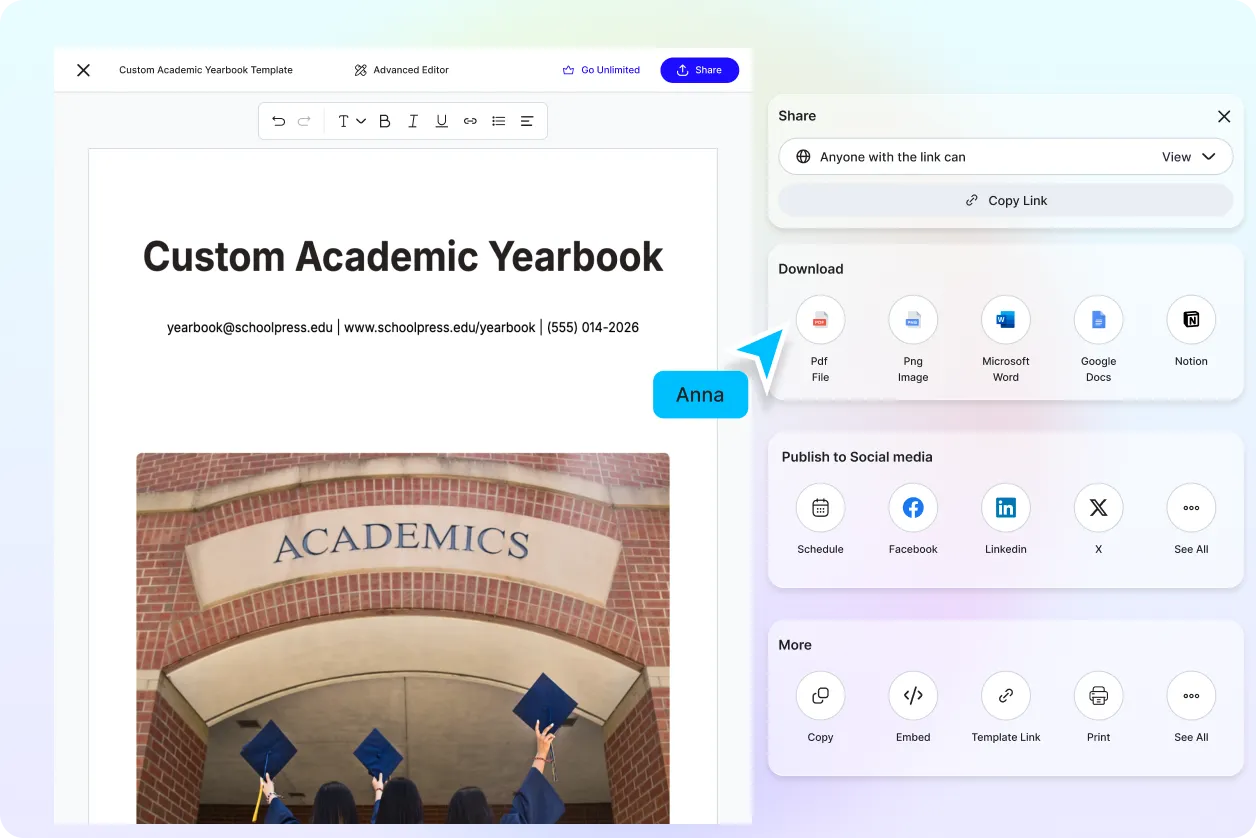 Free AI Yearbook Generator Online Free, Create Digital Yearbooks Instantly