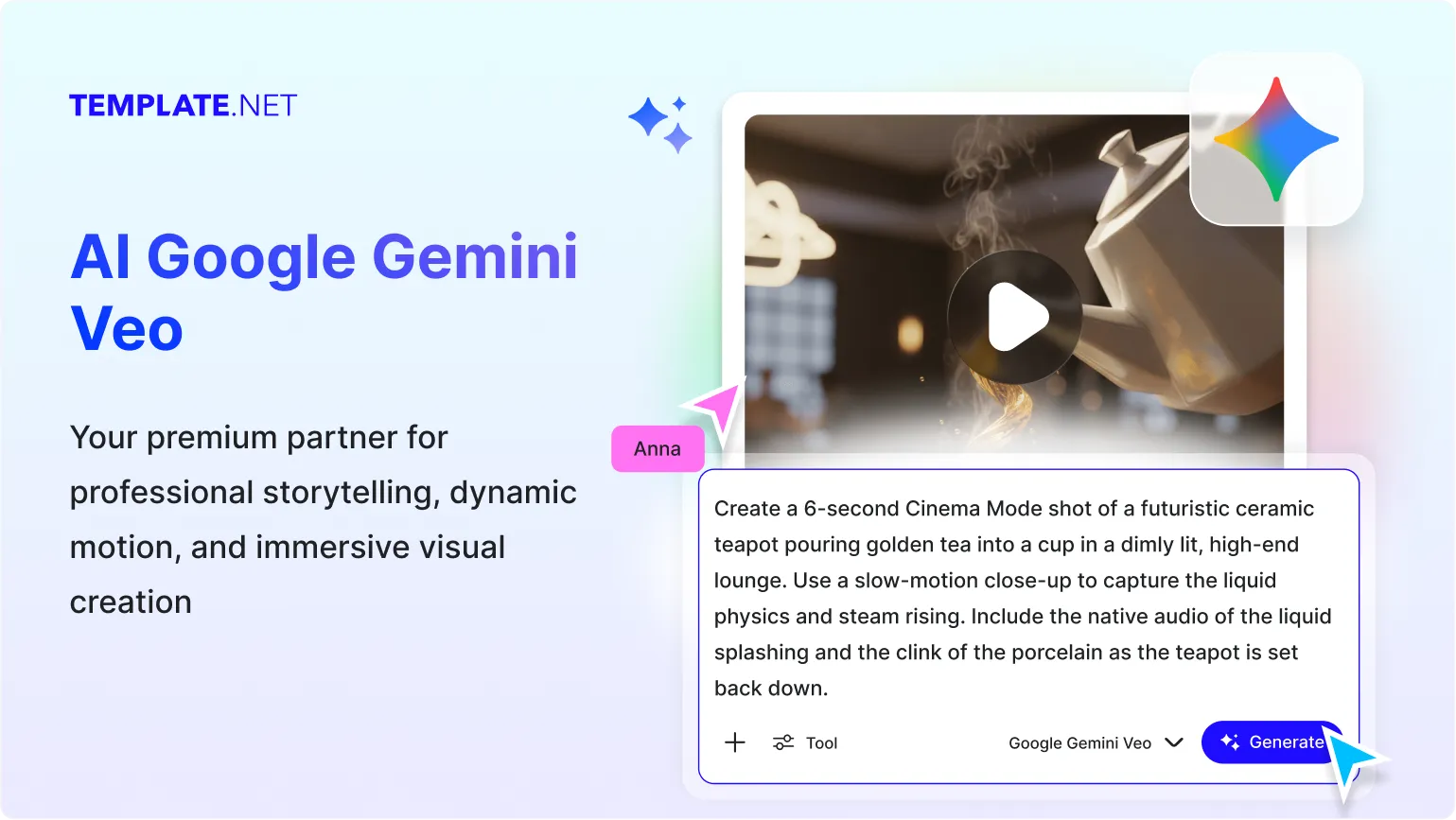Generate Videos with Google Gemini Veo 3.1 Try for free.