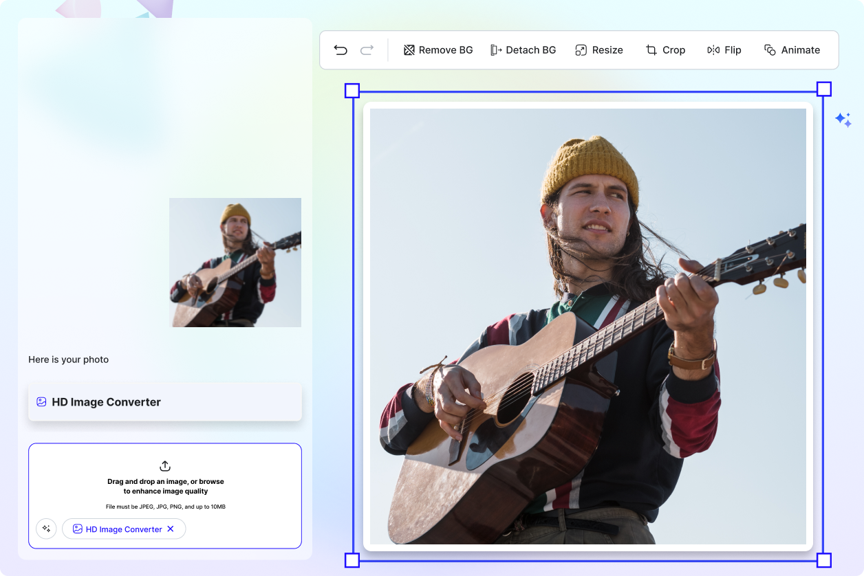 Free AI HD Photo Converter, Convert Images to HD Online
