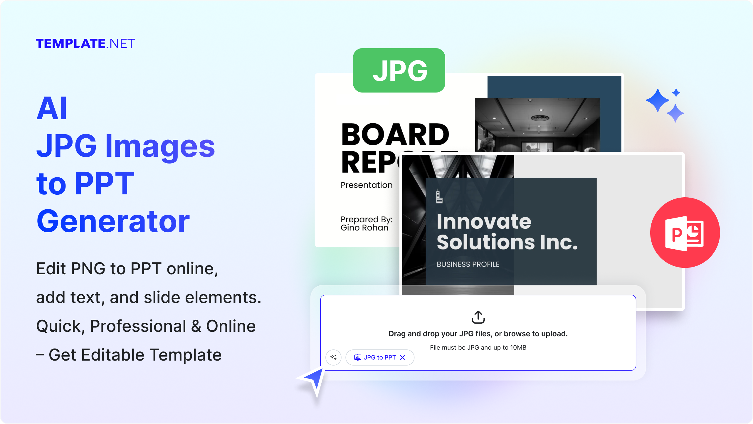 Free AI JPG Images to PPT Presentation Generator | Free Convert Images into PPT Slides Online