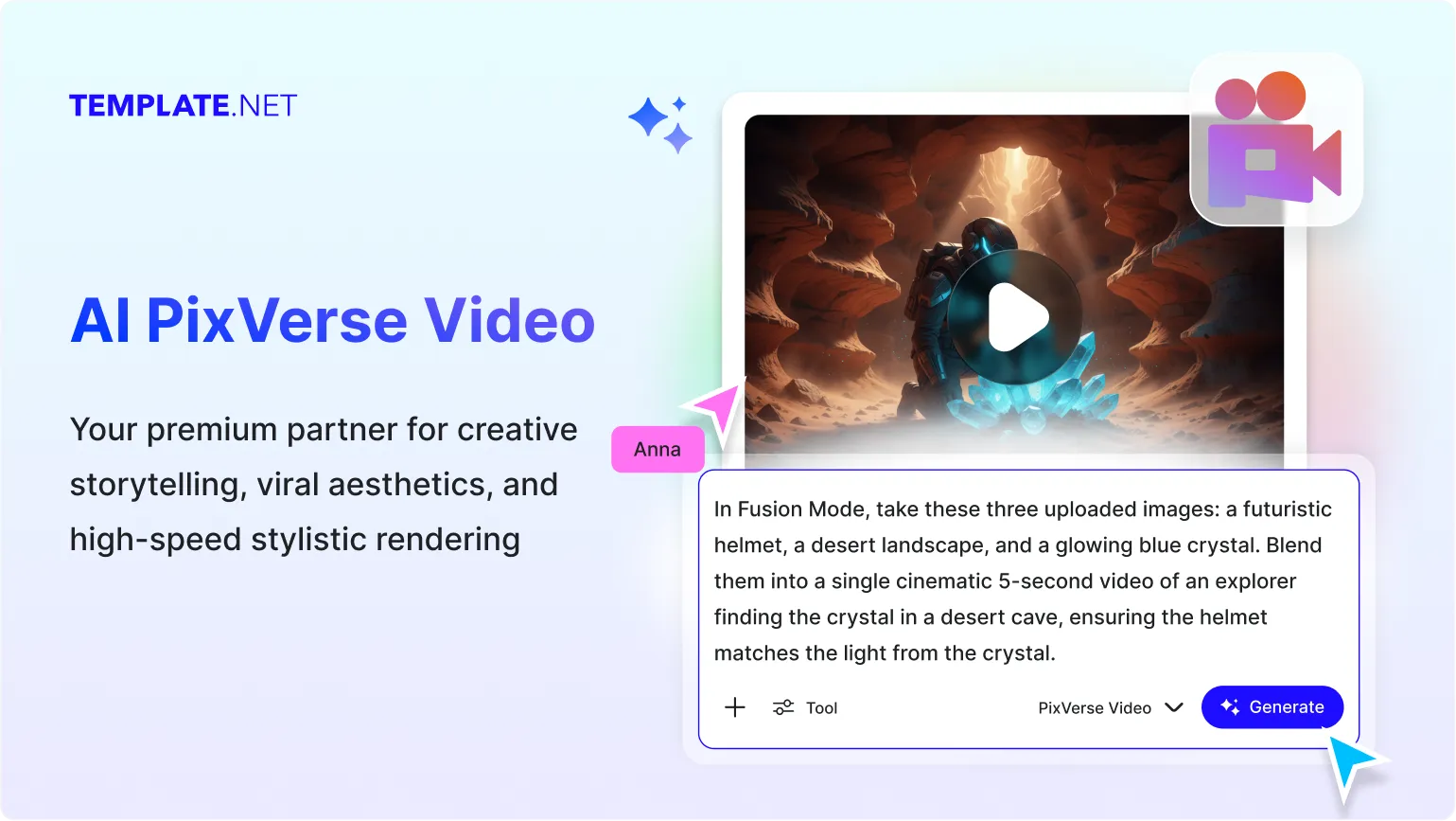 Generate Videos with Pixverse V5 Try for free.
