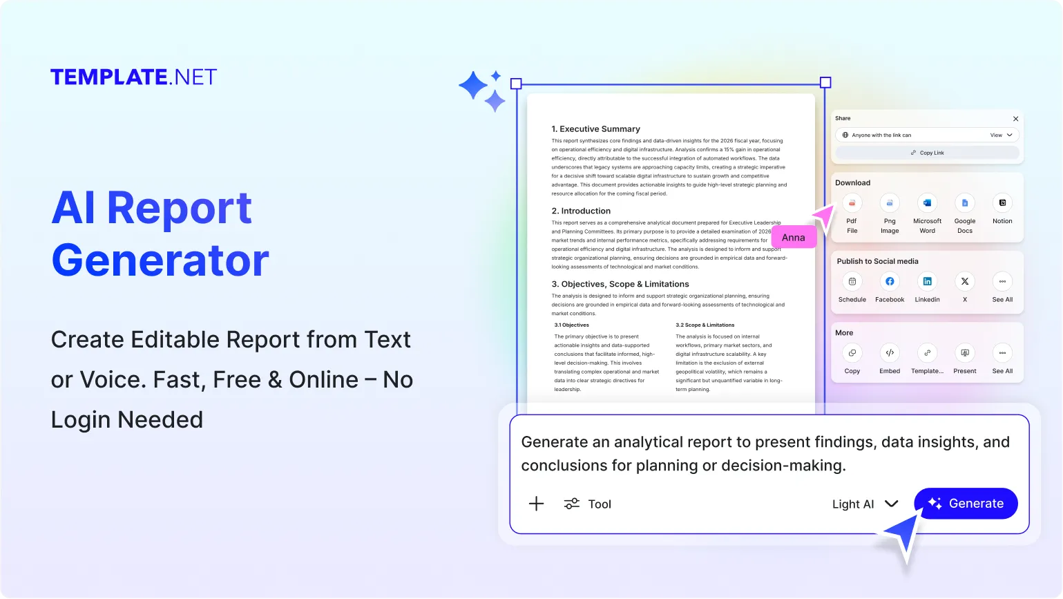 Free AI Report Generator Online, Free Report Maker [ No Signup ]
