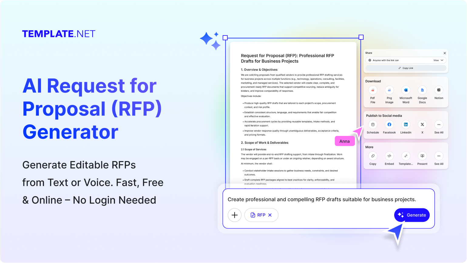Free AI Request for Proposal Generator, AI RFP Maker Online