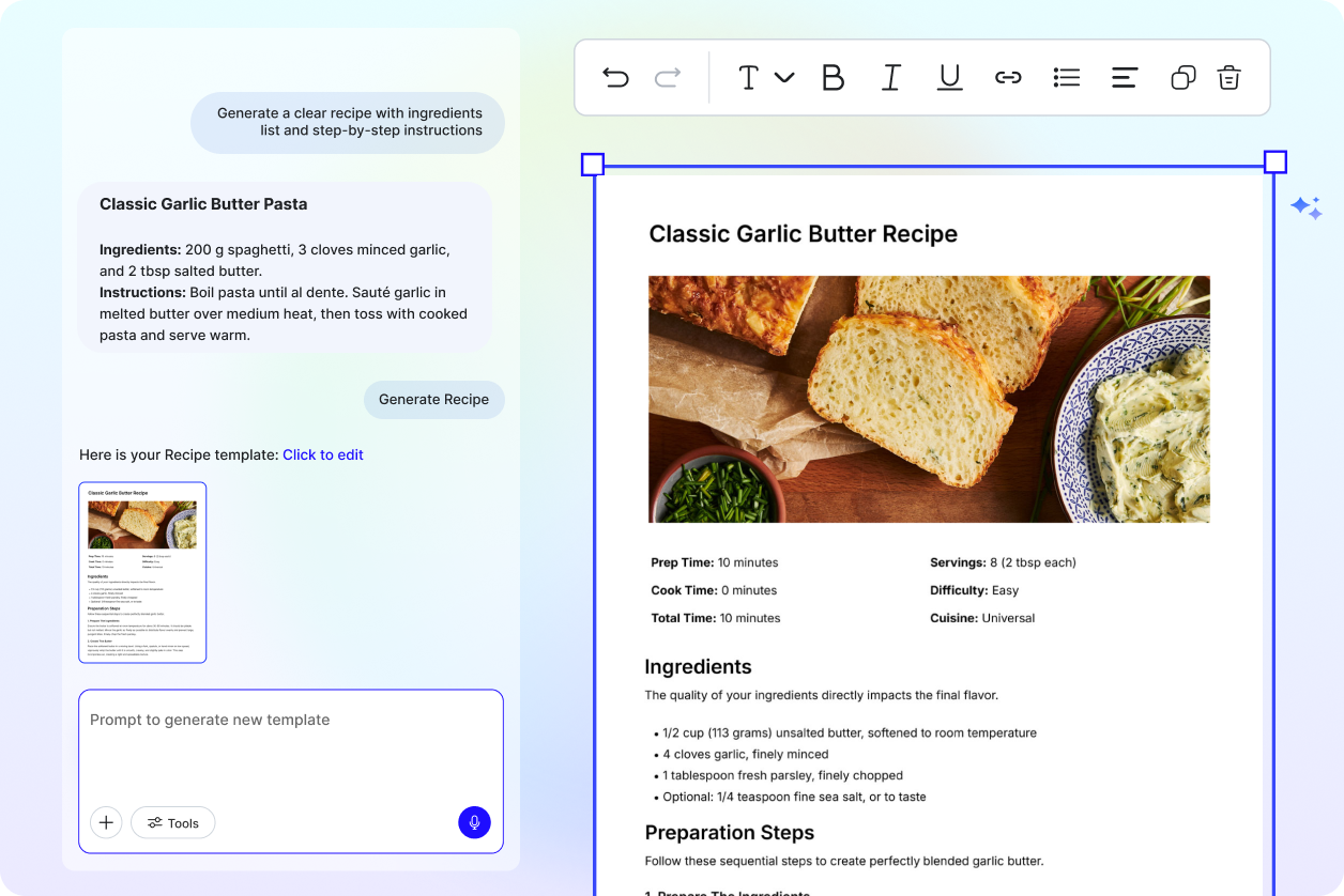 Free AI Recipe Generator Online, AI Recipe Maker [ No Signup ]