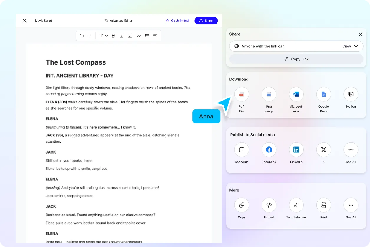 Free AI Script Generator, Free Script Maker Online