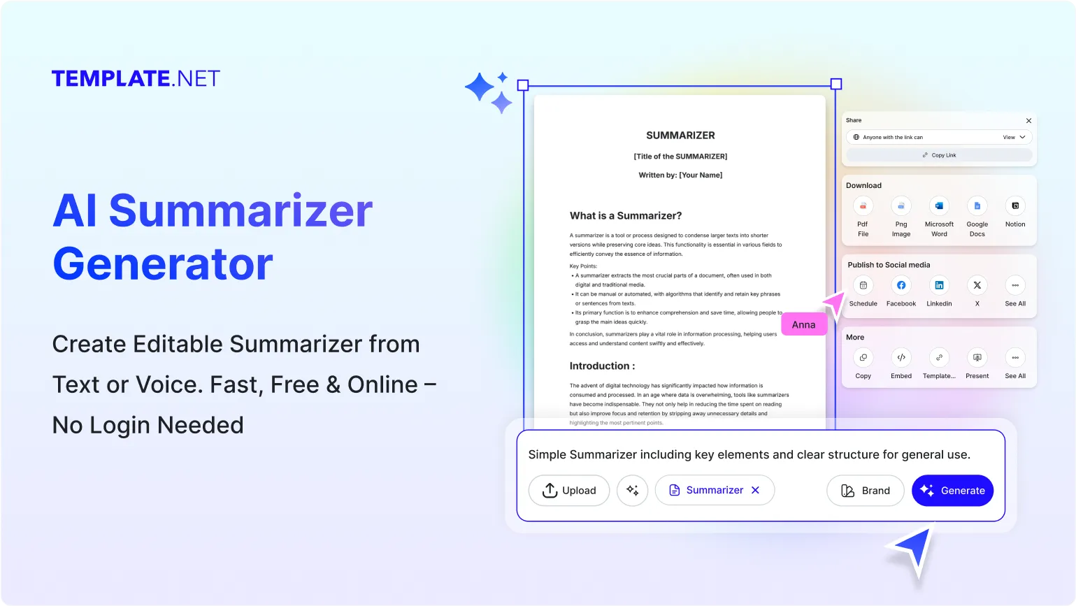 Free AI Summarizer, Online Text Summarizer Tool