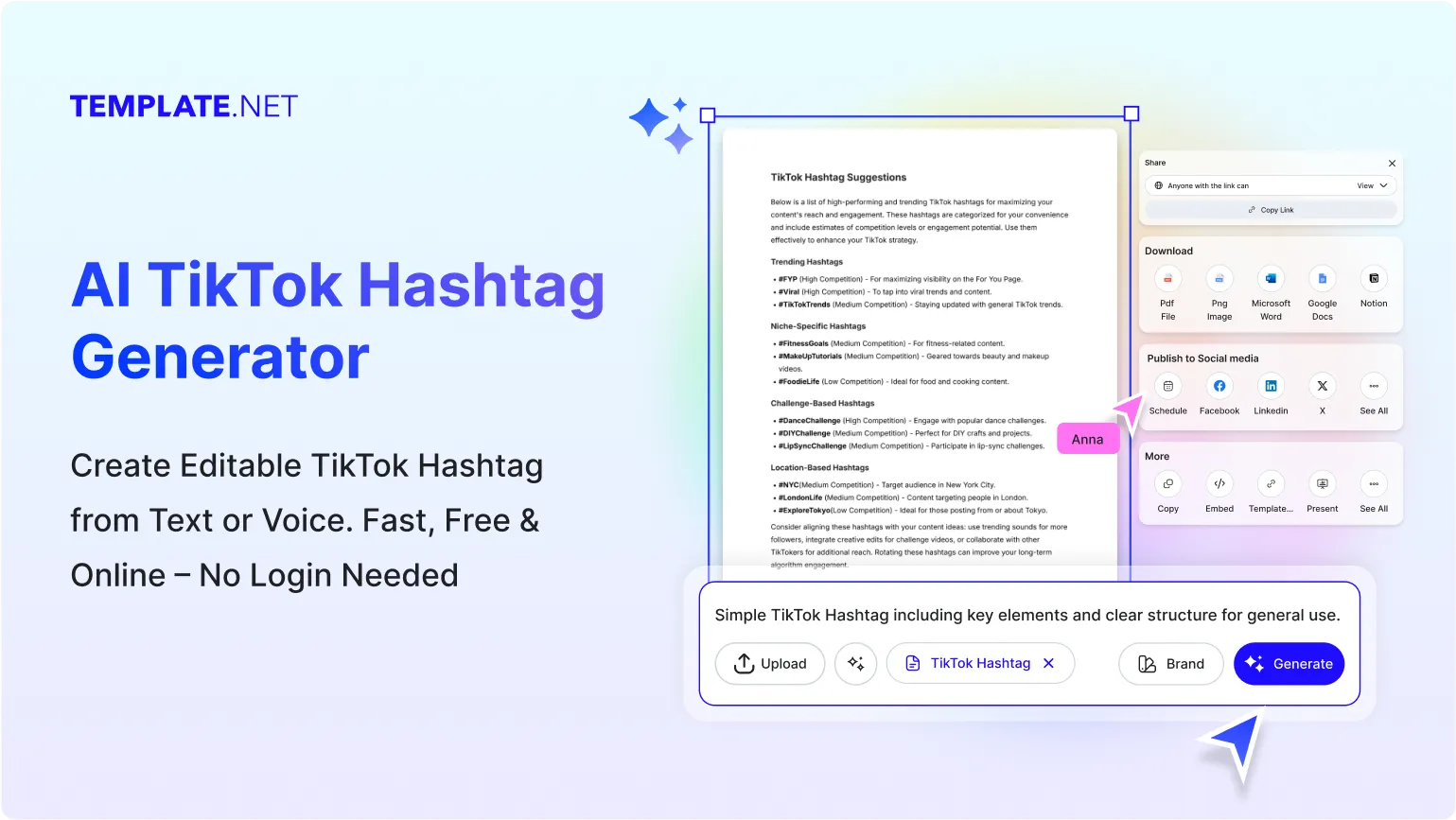 Free AI TikTok Hashtag Generator, Free TikTok Hashtag Maker [ No Signup ]