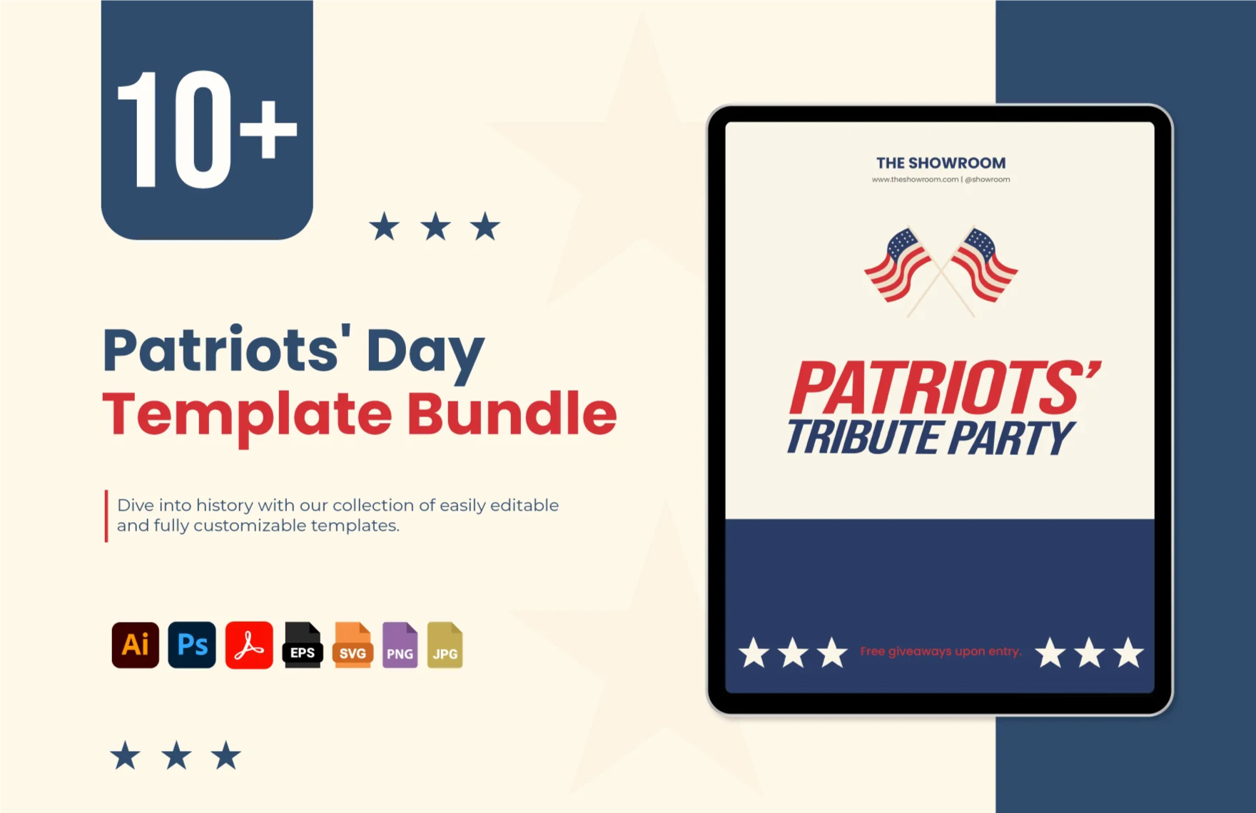 10+ Patriots' Day Template Bundle