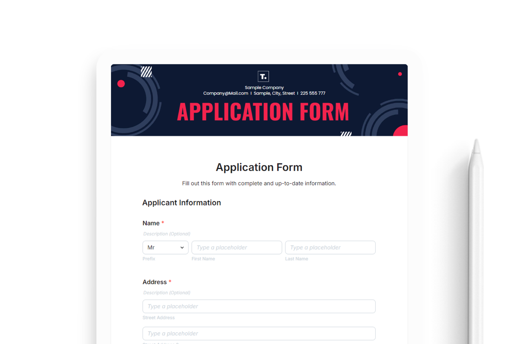 Application Forms