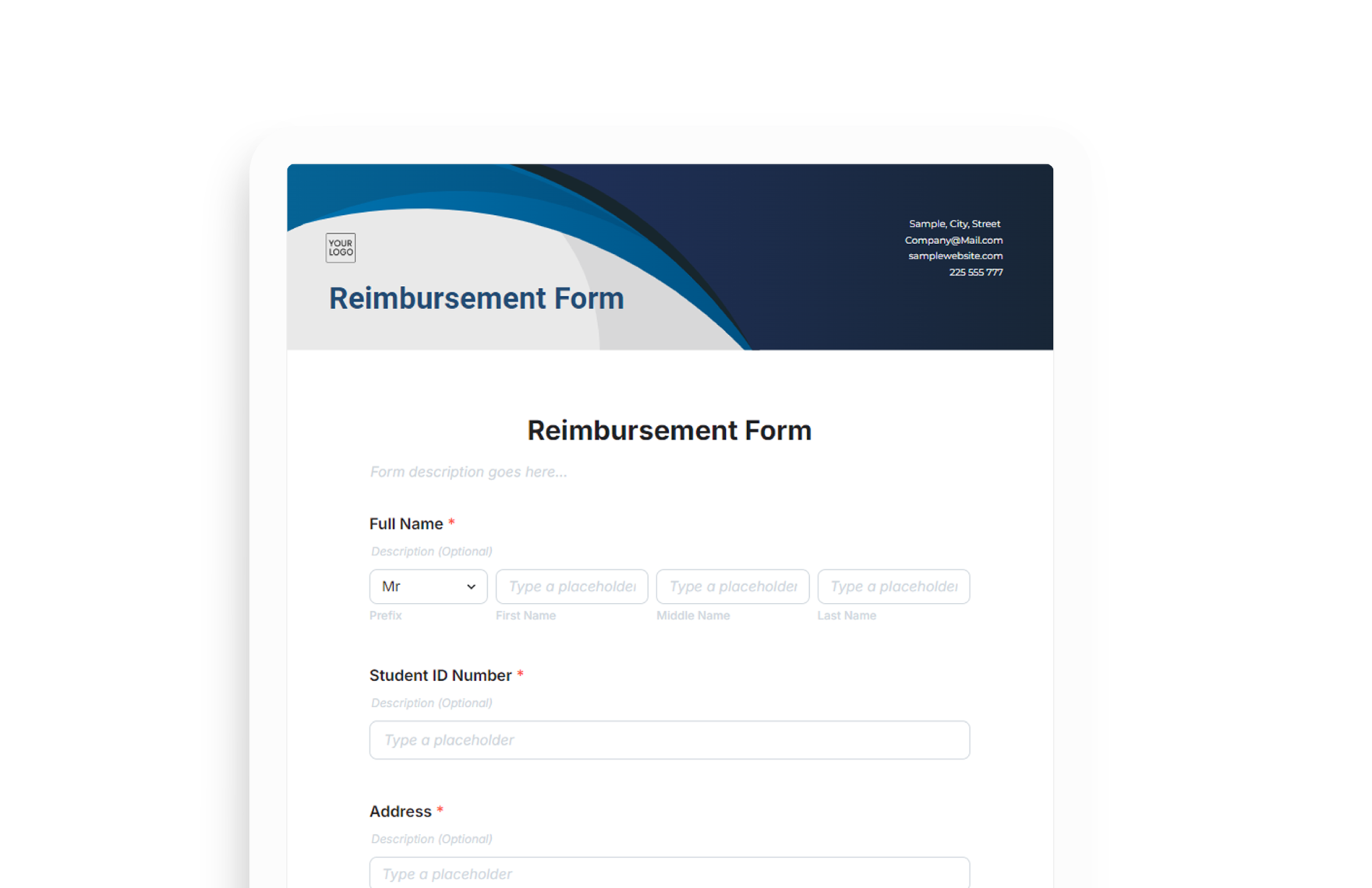 Reimbursement Forms