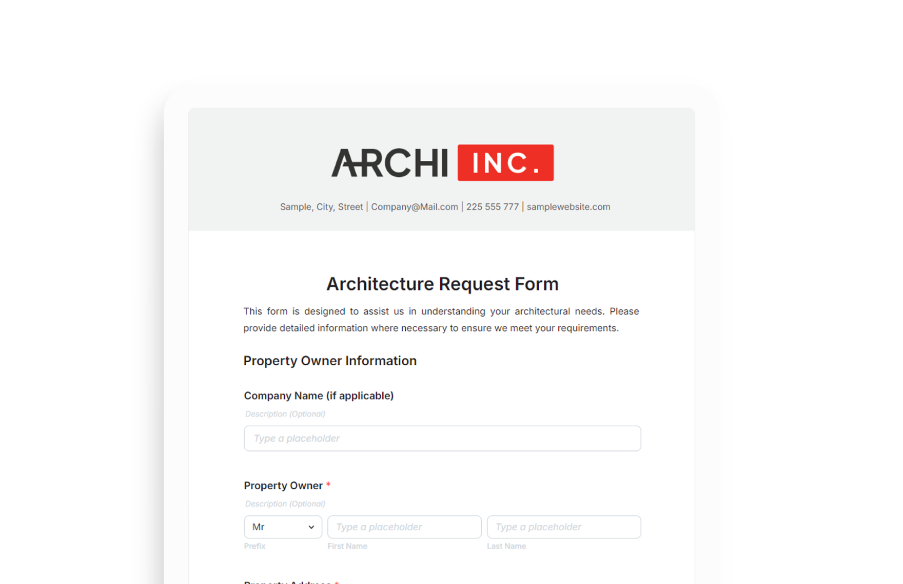 Request Forms 