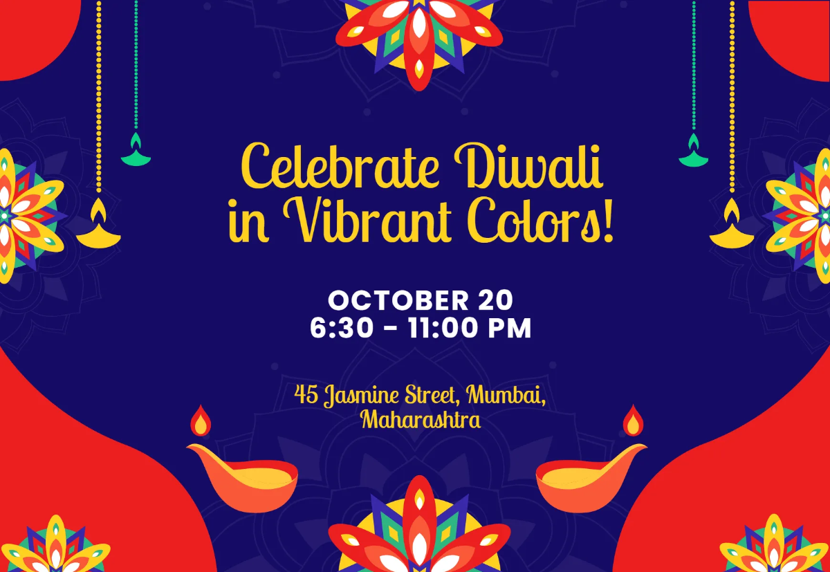 Diwali Invitations Templates