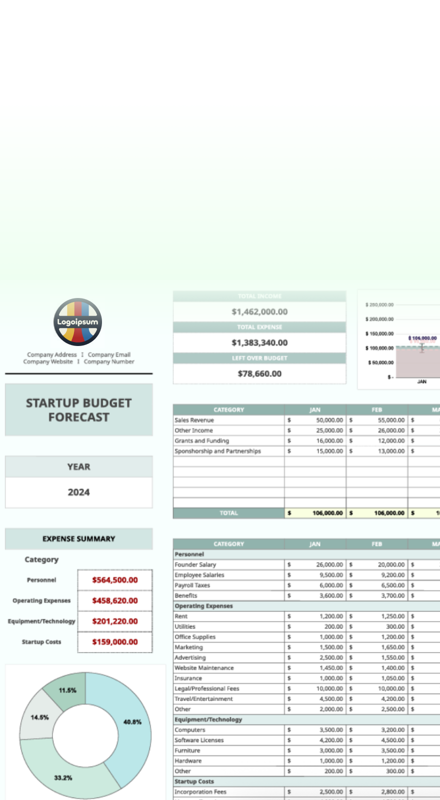 Free Beautiful Editable Excel Spreadsheets to Download