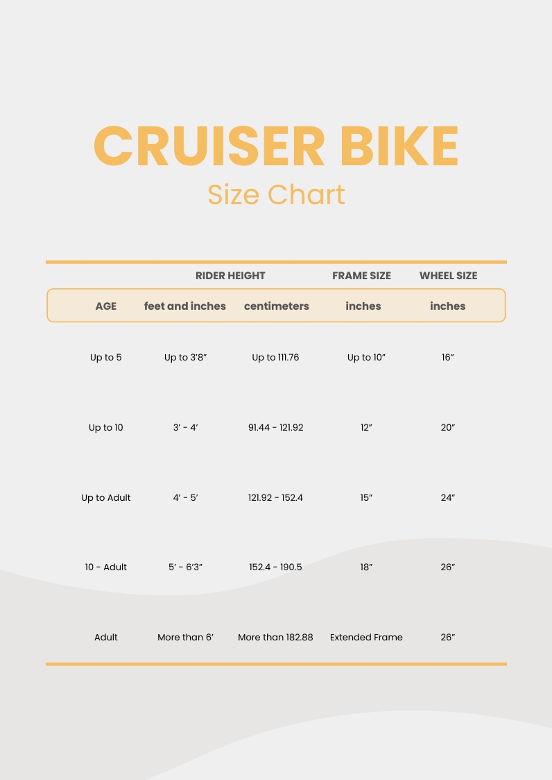 Carrera bike best sale size chart